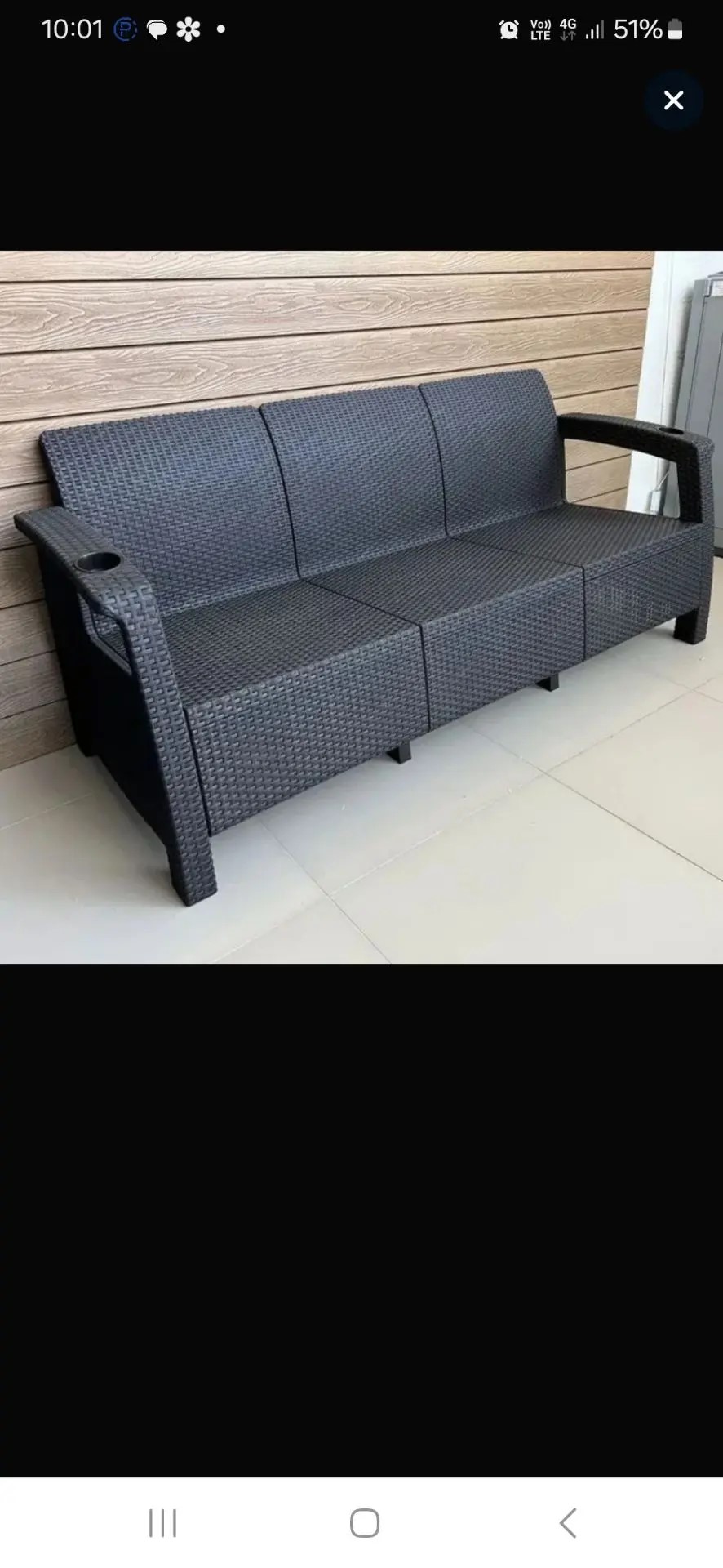 Диван RATTAN LUXE (Раттан) 3-х местный Ola Dom 1/1 — изображение 15